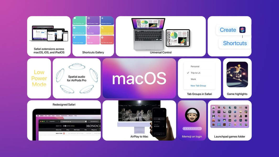 Apple представила новую macOS Monterey